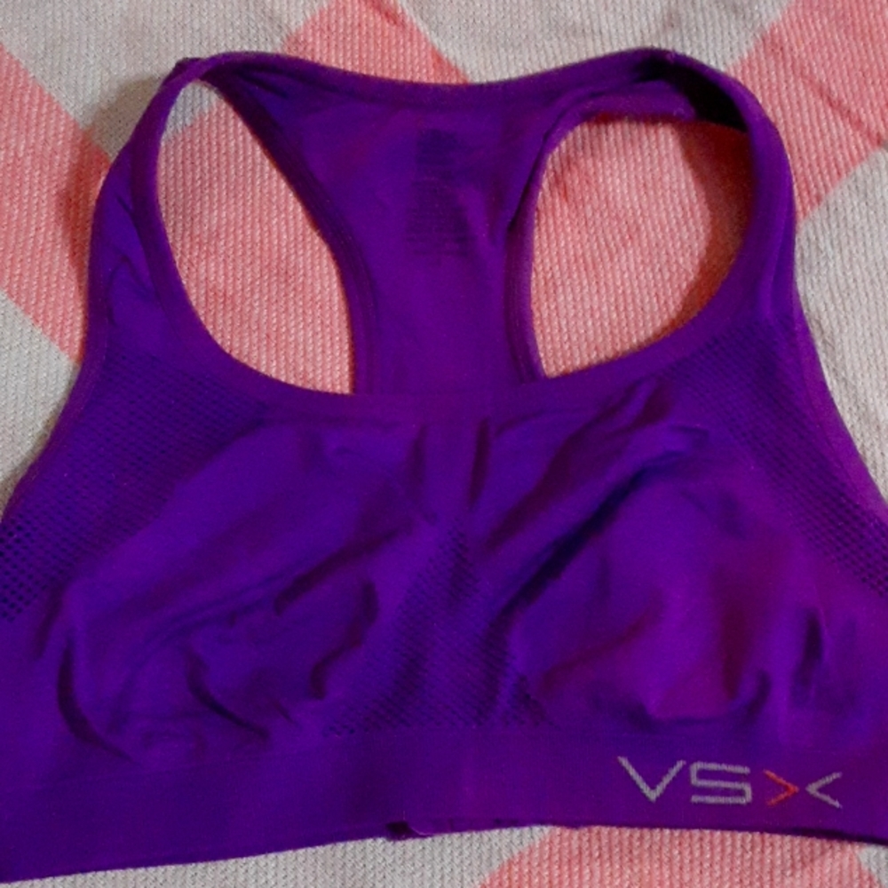 Victoria's secret vsx purple compression sport bra small